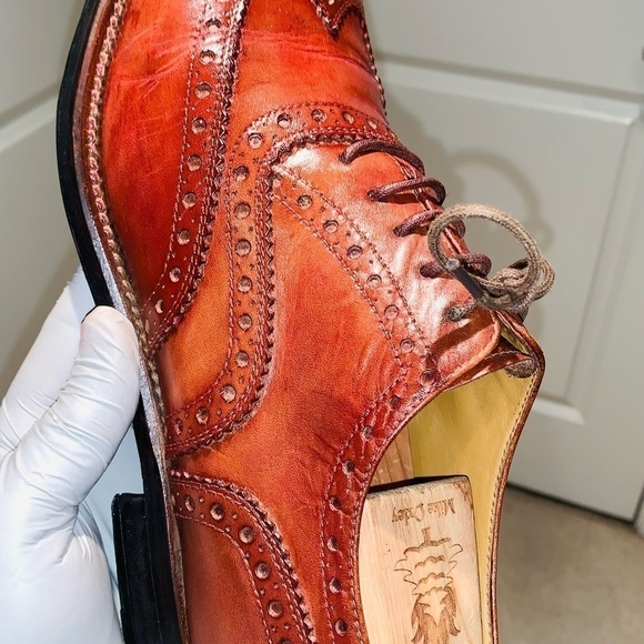 Oliver Francois Ausoni Wingtip Leather Oxfords. - Picture 9 of 14